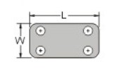 MT-3819 Marking pad 38.5 x 19 mm, 100 pcs.  